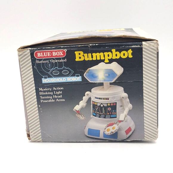 Blue-Box Battery Operated Bumpbot Household Robot Mystery Action Does Not Work - Picture 7 of 11